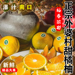 庆元外婆家甜橘柚新鲜桔子高山甜桔柚非建阳柚子水果礼盒顺丰直达