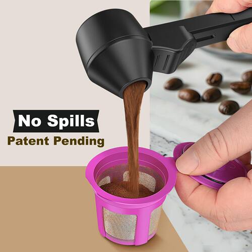 跨境新品 Coffee Scoop 创意咖啡滑动勺长把大容量咖啡防漏圆勺