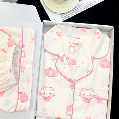 HelloKitty甜美冰丝睡衣女