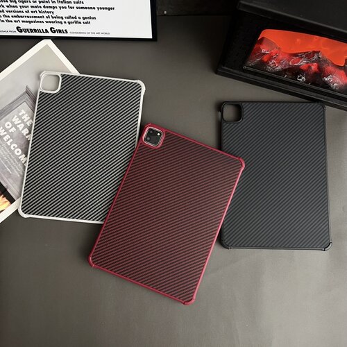 无边框碳纤维磁吸壳适用苹果ipad10/11平板保护套ipadair6/7 11/13寸硬壳ipad5/6/air1/air2/ipadpro/mini6/7