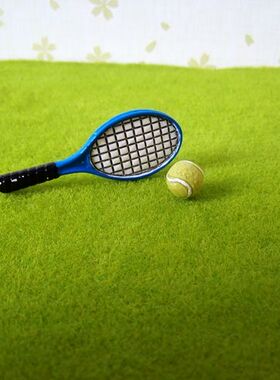 迷你网球拍套装 仿真微缩食玩 场景模型 Dollhou娃娃屋 场景配件