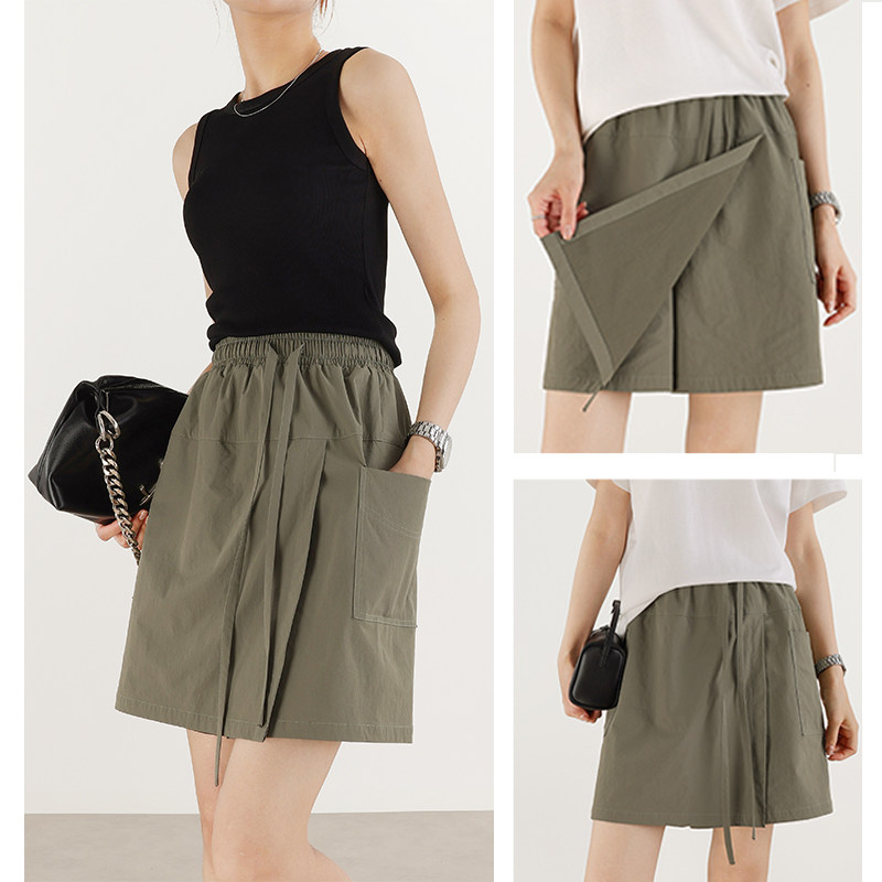 工装裙裤女户外休闲短裤