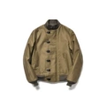 Okayama 16oz Deck Cloth + 26oz Merino Wool Lining#Khaki