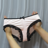 清仓欧美大码 内裤 女薄款 大货样品及瑕疵品内裤 高弹牛奶丝中腰裤 头