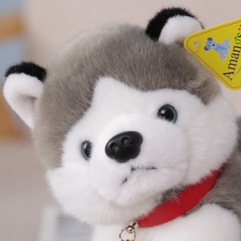 可爱仿真哈士奇毛绒玩具公仔呆萌二哈狗狗玩偶娃娃儿童生日礼物女