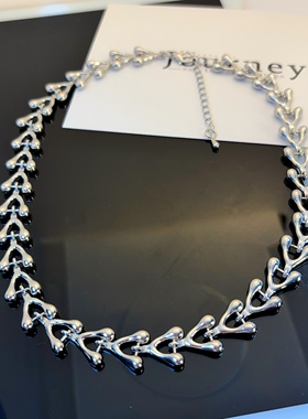 复古朋克金属链条百搭锁骨链女