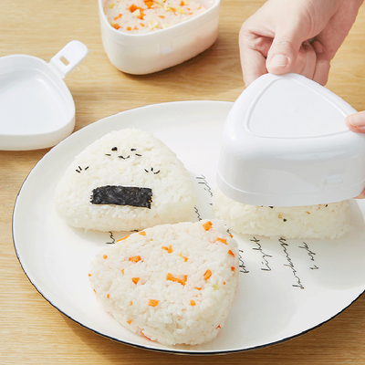 日本三角饭团模具米饭造型便当盒