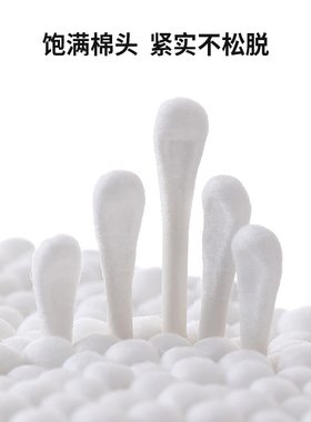 日本挖耳勺棉签粘掏耳朵黑色绵球棒大人专用一次性螺旋双头棉花棒