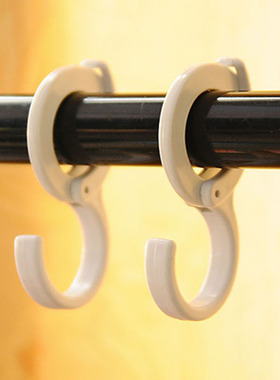 日式s型挂钩多功能卡夹锁扣挂钩环扣吊钩卫生间毛巾衣柜挂包钩子