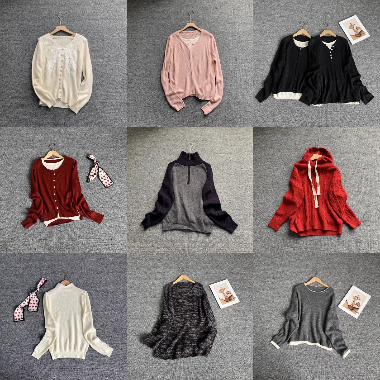 韩系慵懒风休闲宽松毛针织衫