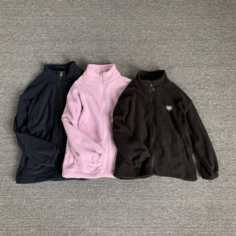 男女童立领摇粒绒外套加厚校服