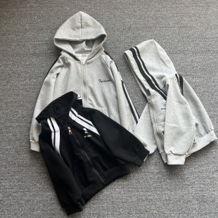 洋气拉链连帽外套百搭休闲上衣 170大中小男女童春秋韩版 童装 100