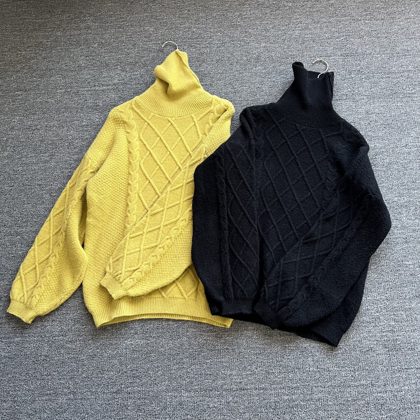 宽松大版高领毛衣女冬季新款韩版慵懒风复古麻花软糯显瘦针织上衣