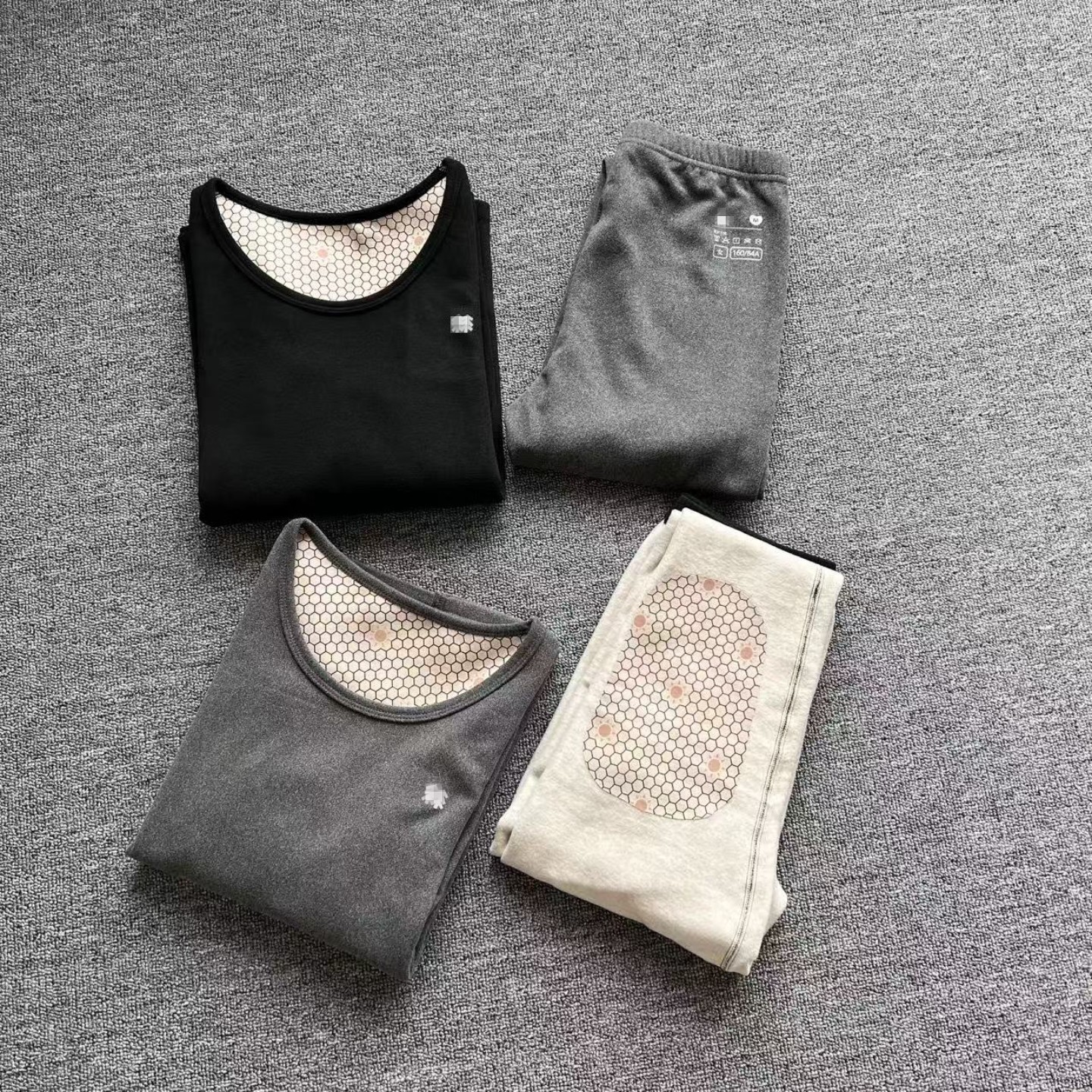 长裤女士保暖柔软纯色亲肤圆领