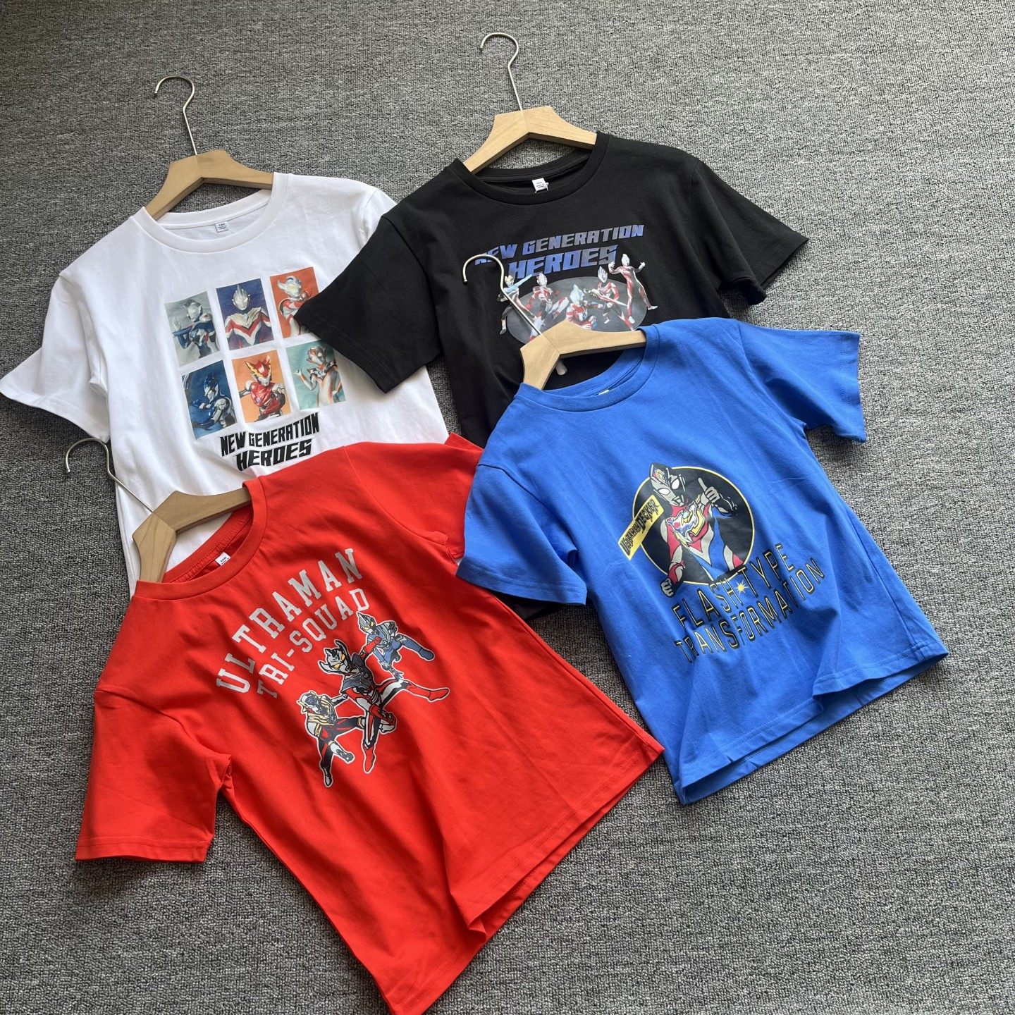 日单多款高品质童装男孩中小童体恤衫卡通帅气圆领短袖中大童T恤