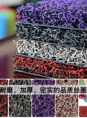 丝圈地毯脚垫可裁剪家用地垫进门入户门垫门厅防滑垫塑料地垫吸尘