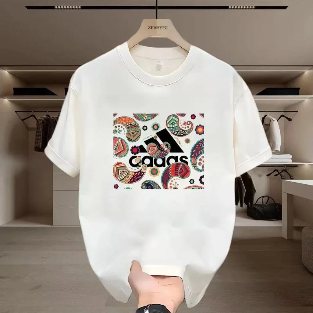 外贸清仓~撤回捡漏重磅纯棉美式潮牌街头个性设计印花短袖T恤男女