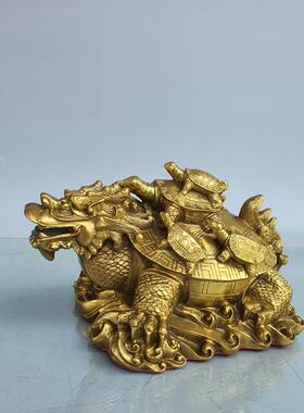 铜龟龙龟九子龟摆件家居桌面招财