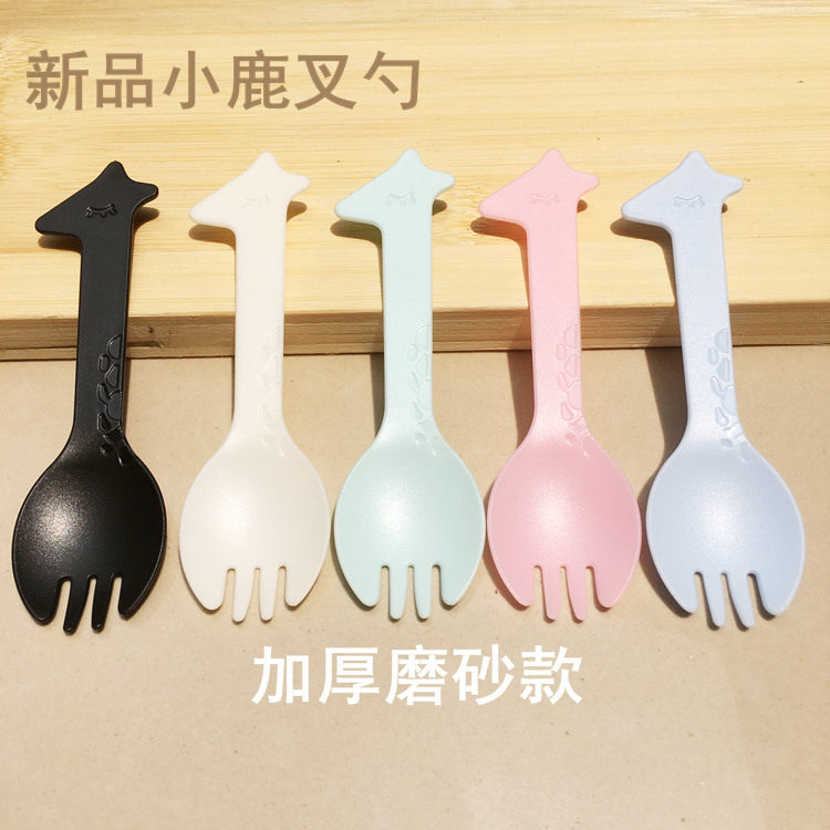 一次性叉勺独立包装新款小鹿