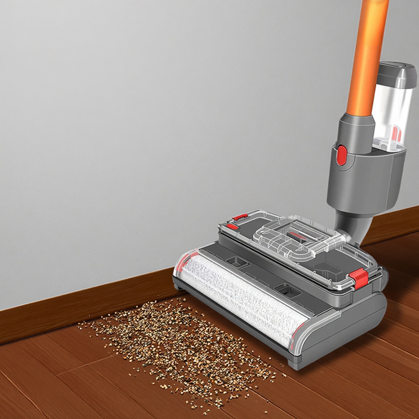 适用戴森洗地机头DYSON吸尘器洗拖吸地一体机电动拖把头配件