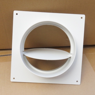 油烟机塑料止回阀方形150mm止逆阀排风口6英寸出风口止回阀