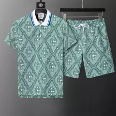Light Luxury High-End Breathable Casual Shorts Set, Loose Plus-Size Polo Shirt, Versatile Five-Point Pants Sports Outfit