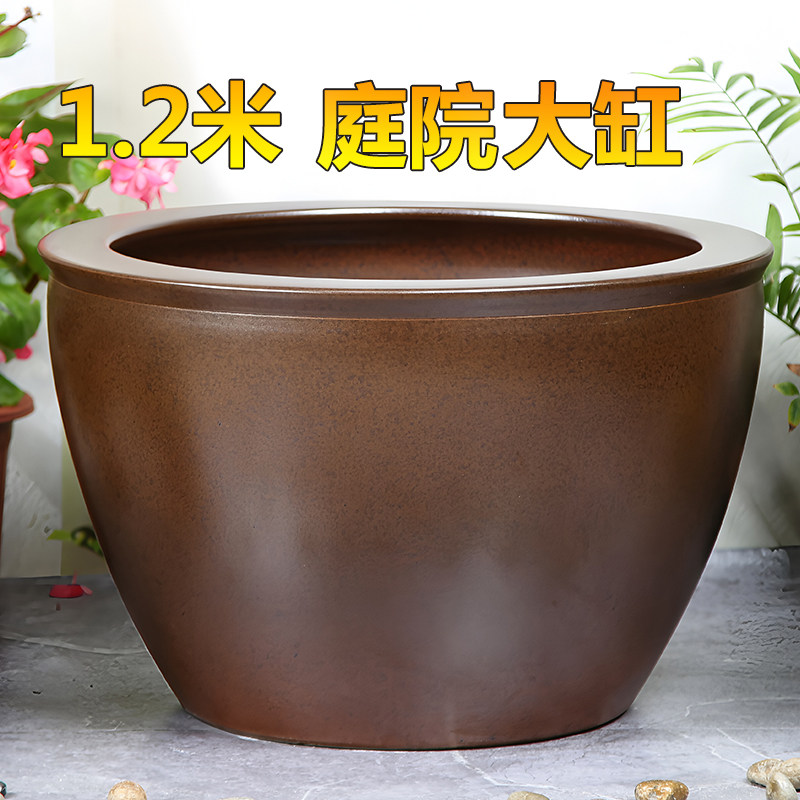 加大落地门面大厅水缸古法观背锦鲤鱼缸吸水石造景假山水培荷花池