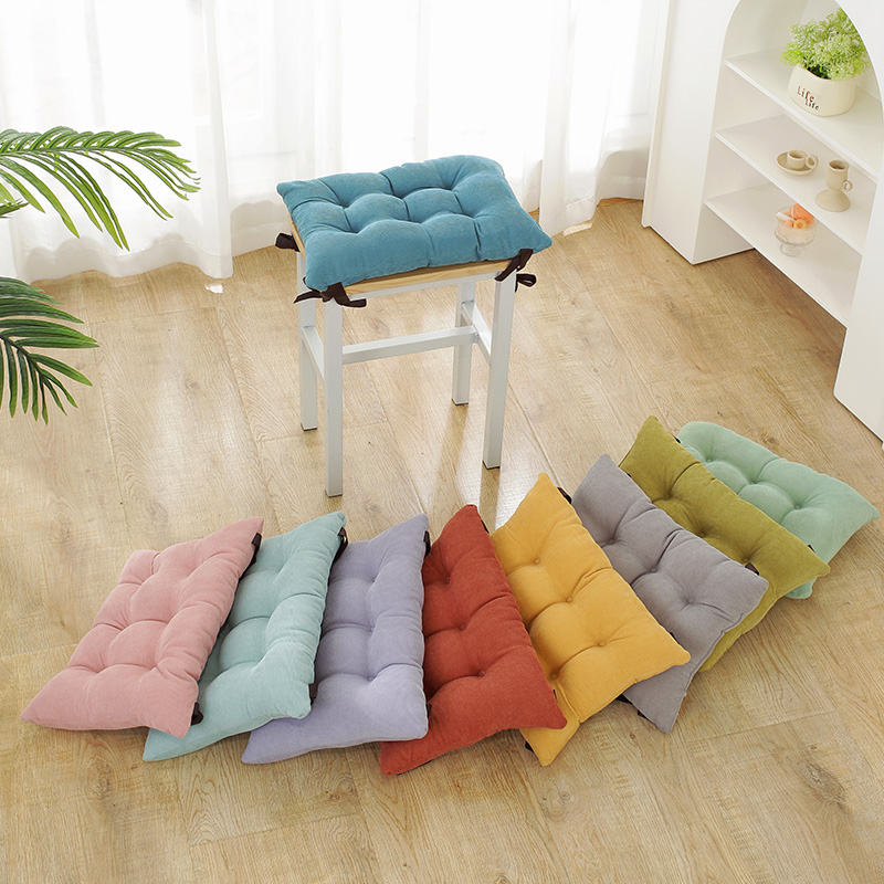 幕知中国简约现代亲肤坐垫加厚