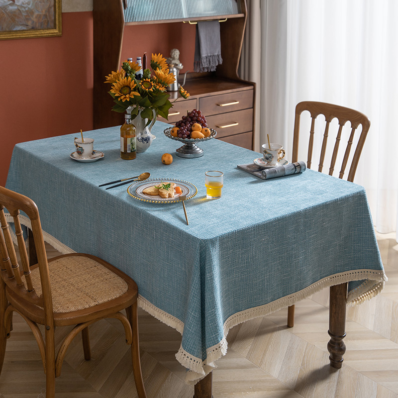 幕知简约现代面料亲肤桌布