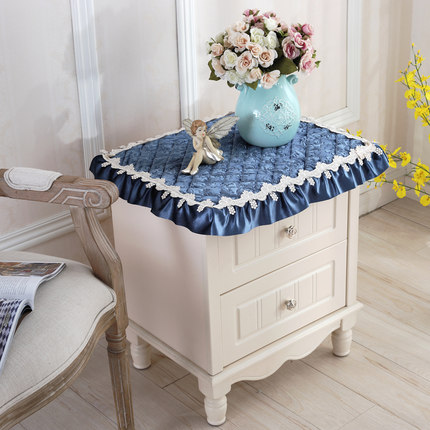 欧式电视机罩防尘罩冰箱洗衣机床头柜盖布多用巾盖巾小桌布小方巾