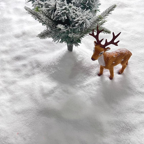 雪景DIY人造雪仿真雪地水变雪道具橱窗美陈假雪花圣诞雪人装饰品