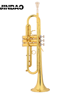 津宝 小号乐器JBTR-730降B调蒙耐尔活塞漆金/镀银专业乐团演奏