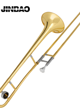 津宝 JBTR-100GP次中音长号拉管降B调管乐器漆金西洋铜管乐器