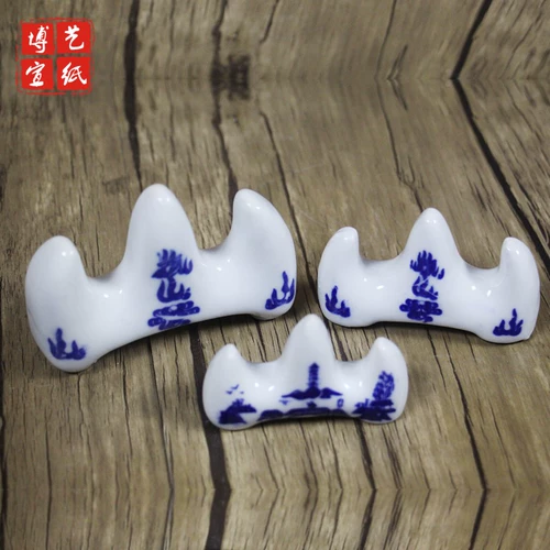 Заводская прямая продажа керамическая ручка горная пик синяя и белая фарфоровая ручка ручки.