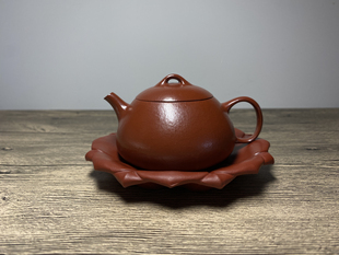 买壶送壶托 宜兴正品紫砂壶 原矿朱泥大红袍 乳瓢120毫升 功夫茶