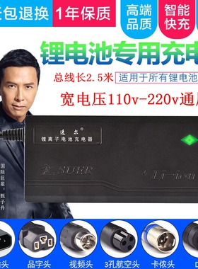 锂电池电动车充电器12V5A24V36V10AH48V60V54.6V2A72V3AH电瓶快充