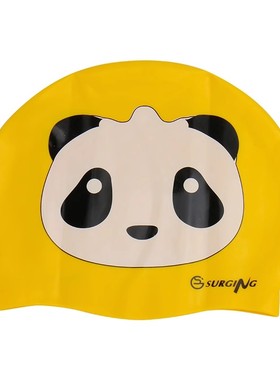 surging卡通泳帽舒适游泳帽环保儿童泳帽硅胶防水通用新款