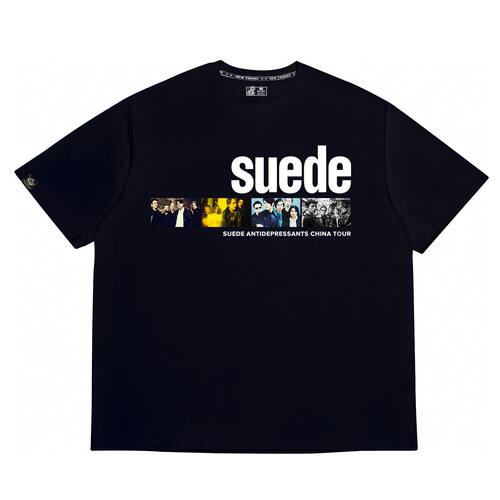 Suede山羊皮乐队周边t恤纯棉外穿
