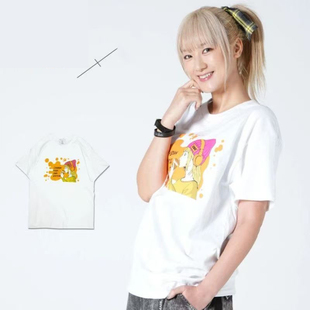 夏芽xKMK联动RAS鼓手MASKING同款印花周边春夏季男女纯棉T恤上衣