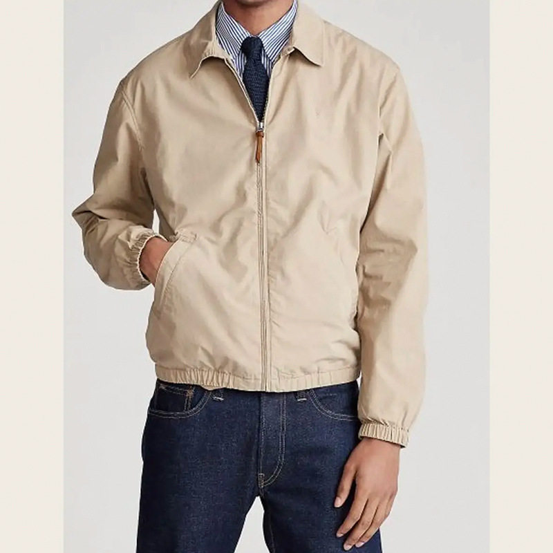 美式复古经典老干部翻领休闲夹克男纯棉春秋薄款潮流时尚百搭外套