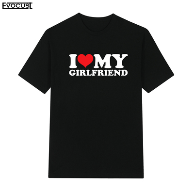 I Love you My Girlfriend爱心爱情男女情人节短袖T恤