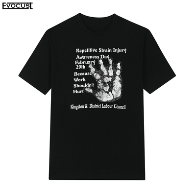 Repetitive Strain Injury Awareness Day复古标语短袖T恤男女