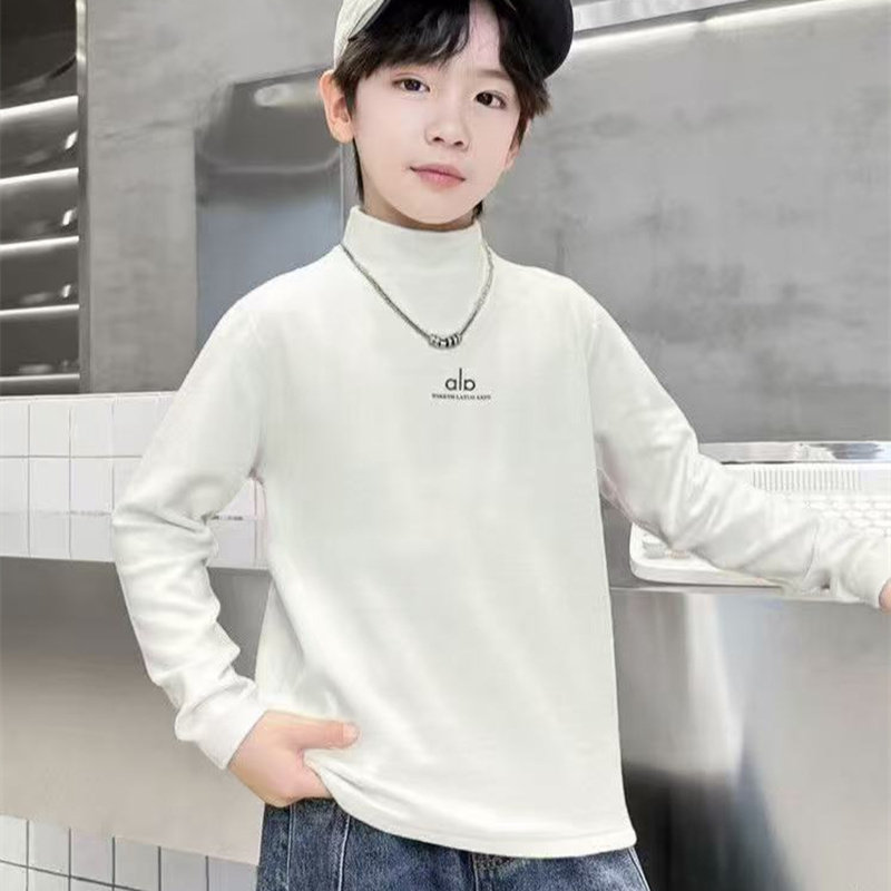 秋冬新款时尚儿童德绒加绒长袖上衣早秋中大童保暖内搭打底衫男童,童装/婴儿装/亲子装,保暖上装,淘宝优惠券,粉丝福利购,淘宝优惠卷