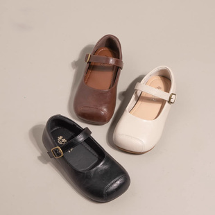 真皮儿童小皮鞋2026春季新款女童英伦风单鞋小女孩软底洋气公主鞋