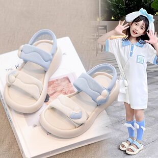 真皮女童凉鞋2026新款女孩夏季鞋儿童鞋子中大童软底运动凉鞋女款