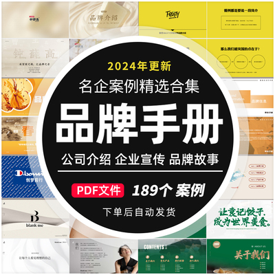 品牌手册ppt企业介绍商场入驻项目介绍融资计划加盟招商宣传案例