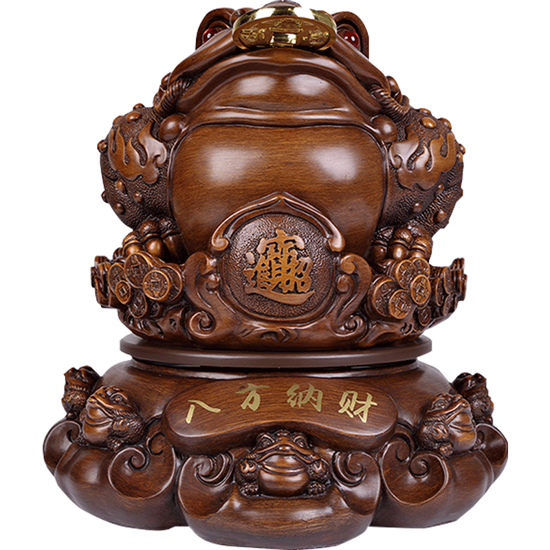工艺金蟾风水旺财收银台乔迁礼品