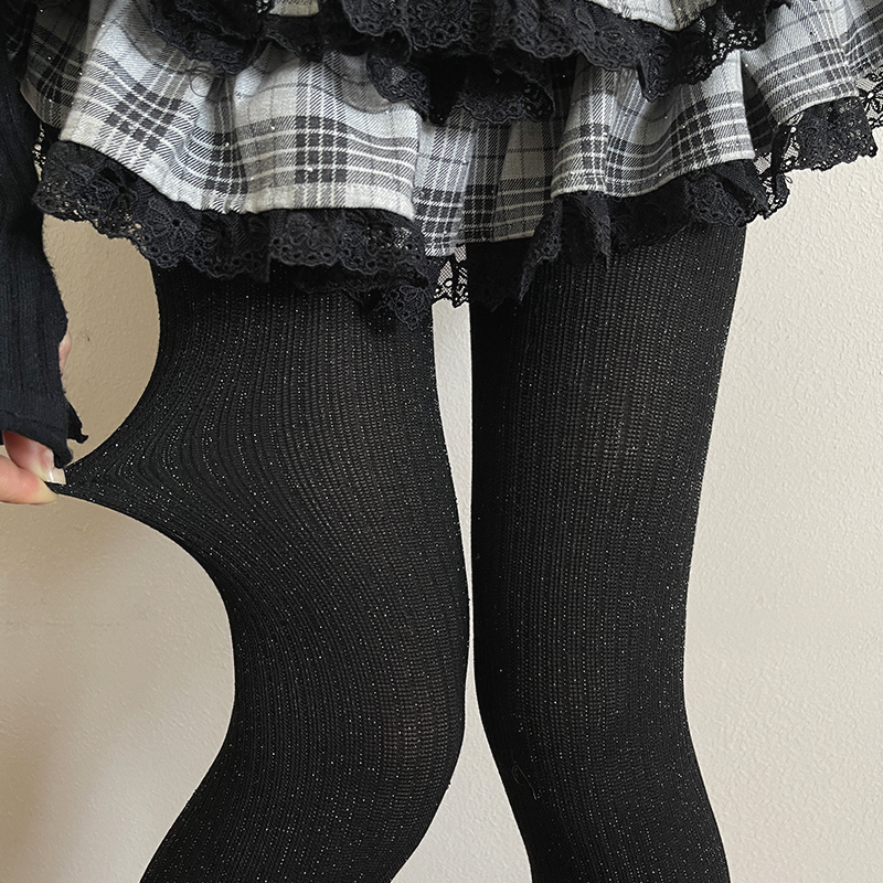 袜贵人新品千禧年Y2K辣妹经典亮丝微压显瘦少女秋季打底连裤袜女