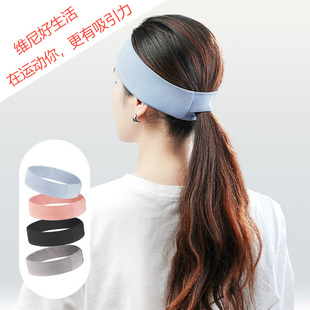 Long hair Sweat-Wicking Sports Headband NonSlip  Hairband