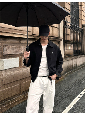 G3-Elegant 刺绣版【陈小刀】同款哈灵顿夹克天丝混纺桑蚕丝外套